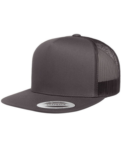 YP Classics Five-Panel Flat Bill Trucker Snapback