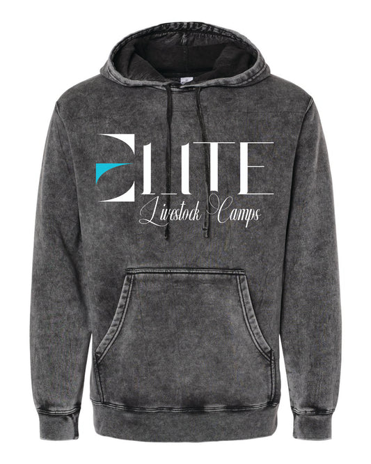Elite Livestock Services - Independent Trading Co. Midweight Mineral Wash Hooded Sweatshirt