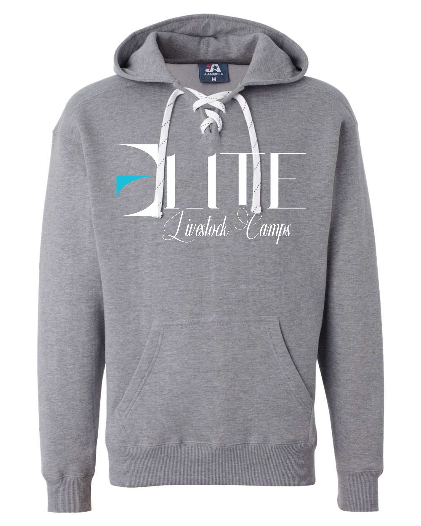Elite Livestock Services - J. America Sport Lace Hooded Sweatshirt
